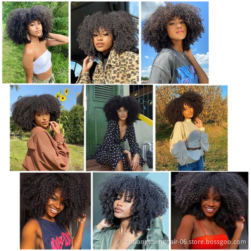24 natural color availble accept customization black brown blonde short hair wig synthetic for black women synthetic curly wigs